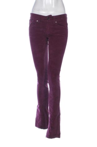 Pantaloni de velvet de femei United Colors Of Benetton, Mărime M, Culoare Mov, Preț 130,33 Lei