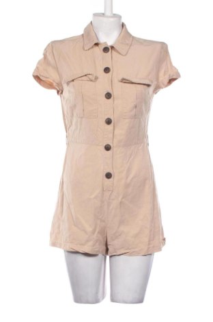 Damski krótki kombinezon Bershka, Rozmiar M, Kolor Beżowy, Cena 107,17 zł