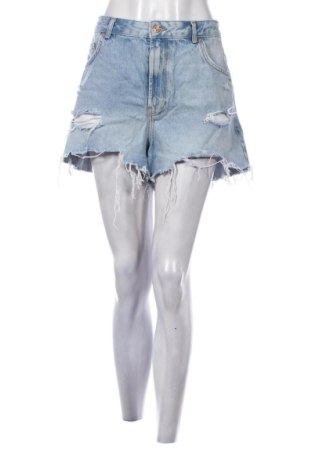 Γυναικείο κοντό παντελόνι Bershka, Μέγεθος XL, Χρώμα Μπλέ, Τιμή 11,99 €