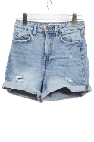 Pantaloni scurți de femei Stradivarius, Mărime XS, Culoare Albastru, Preț 46,92 Lei