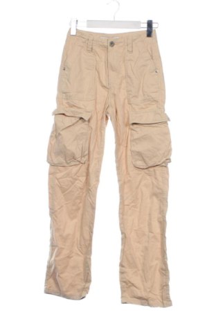 Pantaloni de femei Bershka, Mărime XXS, Culoare Bej, Preț 91,99 Lei