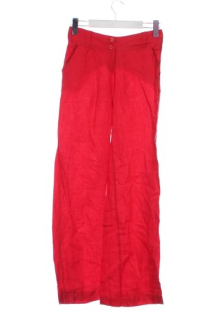 Pantaloni de femei Bershka, Mărime XXS, Culoare Roșu, Preț 77,00 Lei