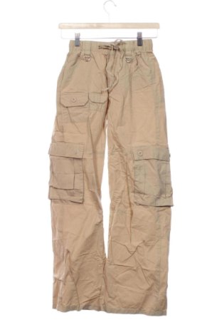 Pantaloni de femei Bershka, Mărime XXS, Culoare Bej, Preț 91,99 Lei