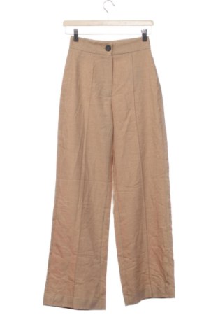 Pantaloni de femei Bershka, Mărime XXS, Culoare Bej, Preț 91,99 Lei