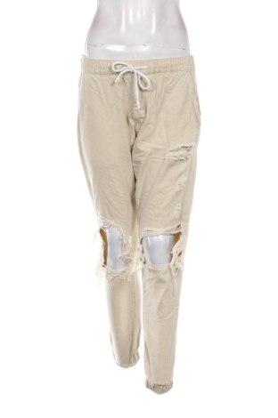 Pantaloni de femei Bershka, Mărime S, Culoare Bej, Preț 91,99 Lei