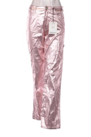 Pantaloni de femei Pull&Bear, Mărime M, Culoare Roz, Preț 145,99 Lei