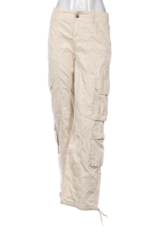 Damskie spodnie Pull&Bear, Rozmiar M, Kolor Beżowy, Cena 78,99 zł