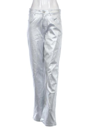 Pantaloni de femei Sinsay, Mărime M, Culoare Argintiu, Preț 125,12 Lei