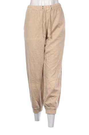 Damskie spodnie Zara, Rozmiar L, Kolor Beżowy, Cena 72,99 zł