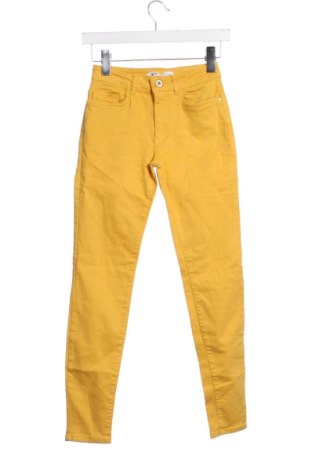 Damskie spodnie Zara, Rozmiar XXS, Kolor Żółty, Cena 72,99 zł