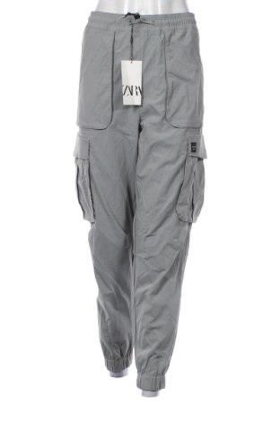 Pantaloni de femei Zara, Mărime XL, Culoare Gri, Preț 196,99 Lei