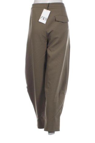 Pantaloni de femei Zara, Mărime XL, Culoare Verde, Preț 166,82 Lei