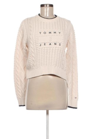 Pulover de femei Tommy Jeans, Mărime S, Culoare Ecru, Preț 259,99 Lei