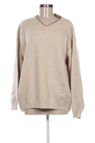 Γυναικείο πουλόβερ Unbranded, Μέγεθος 3XL, Χρώμα  Μπέζ, Τιμή 15,00 €