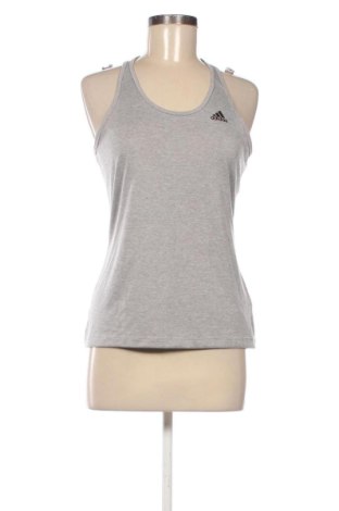 Γυναίκειο αθλητικό τοπ Adidas, Μέγεθος S, Χρώμα Γκρί, Τιμή 17,00 €