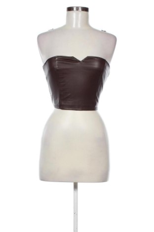 Γυναικείο τοπ Amisu, Μέγεθος M, Χρώμα Καφέ, Τιμή 17,99 €
