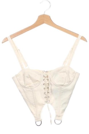 Top de femei Bershka, Mărime XS, Culoare Bej, Preț 125,12 Lei