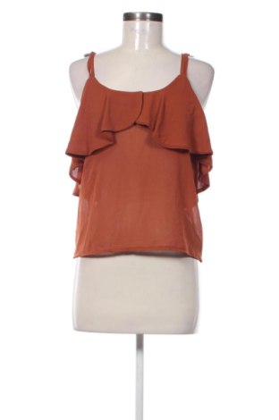 Γυναικείο τοπ NEW COLLECTION, Μέγεθος S, Χρώμα Καφέ, Τιμή 16,99 €