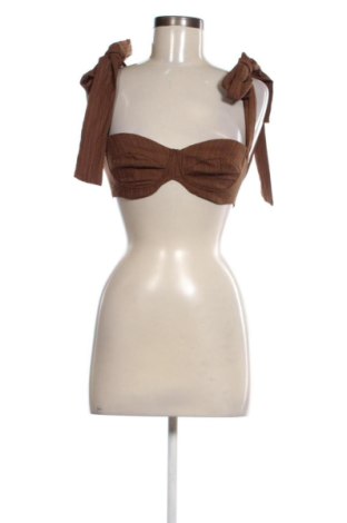 Top de femei SHEIN, Mărime XS, Culoare Maro, Preț 78,20 Lei