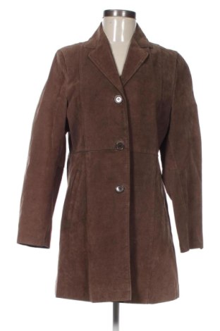 Palton din piele pentru damă Estelle, Mărime M, Culoare Maro, Preț 427,48 Lei