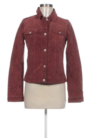 Geacă de piele pentru femei MEOTINE, Mărime S, Culoare Roșu, Preț 1.131,27 Lei