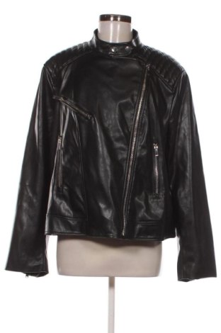 Damen Lederjacke Mango, Größe XXL, Farbe Schwarz, Preis 21,00 €