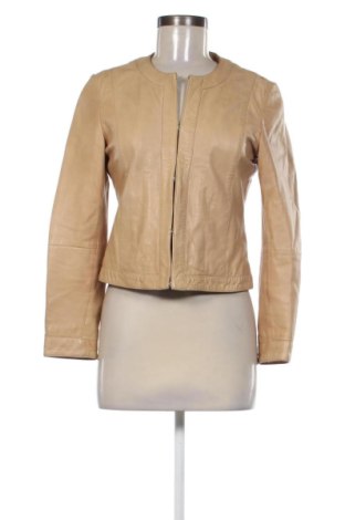 Geacă de piele pentru femei Massimo Dutti, Mărime M, Culoare Bej, Preț 417,06 Lei