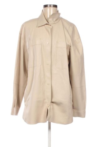 Damska kurtka skórzana Pull&Bear, Rozmiar L, Kolor Różowy, Cena 158,91 zł