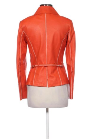 Geacă de piele pentru femei Unbranded, Mărime XS, Culoare Portocaliu, Preț 260,66 Lei