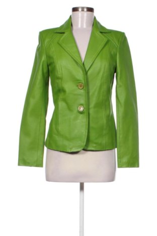 Geacă de piele pentru femei Unbranded, Mărime S, Culoare Verde, Preț 260,66 Lei