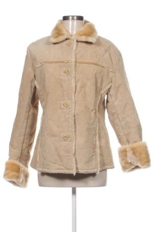 Geacă de piele pentru femei Unbranded, Mărime S, Culoare Bej, Preț 260,66 Lei