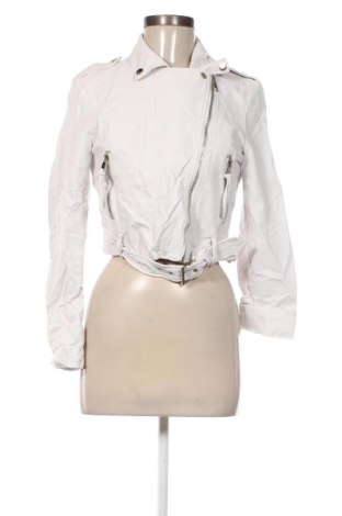 Geacă de piele pentru femei Unbranded, Mărime M, Culoare Alb, Preț 183,99 Lei