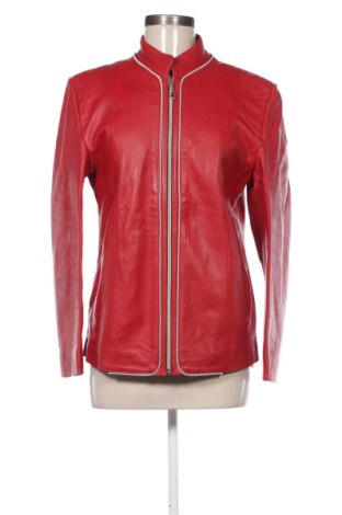 Geacă de piele pentru femei Unbranded, Mărime M, Culoare Roșu, Preț 271,09 Lei