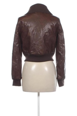Geacă de piele pentru femei Unbranded, Mărime S, Culoare Maro, Preț 156,40 Lei