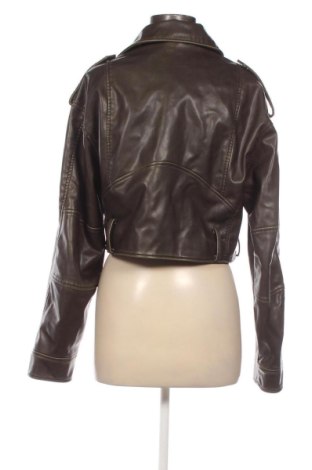 Damska kurtka skórzana Zara, Rozmiar M, Kolor Zielony, Cena 112,04 zł