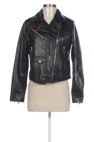Geacă de piele pentru femei Zara, Mărime L, Culoare Negru, Preț 109,48 Lei
