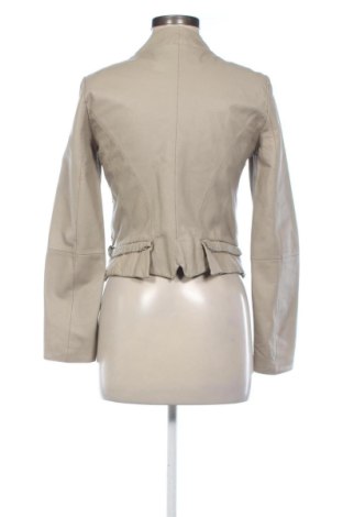Γυναικείο δερμάτινο μπουφάν Zara, Μέγεθος M, Χρώμα  Μπέζ, Τιμή 45,46 €