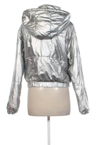Geacă de femei Bershka, Mărime M, Culoare Argintiu, Preț 130,33 Lei