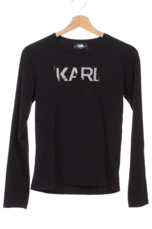 Gyerek blúz Karl Lagerfeld, Méret 15-18y / 170-176 cm, Szín Fekete, Ár 11 619 Ft