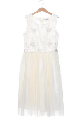 Kinderkleid Happy Girls By Eisend, Größe 10-11y/ 146-152 cm, Farbe Ecru, Preis 12,00 €