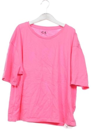 Dziecięcy T-shirt C&A, Rozmiar 15-18y/ 170-176 cm, Kolor Różowy, Cena 26,99 zł