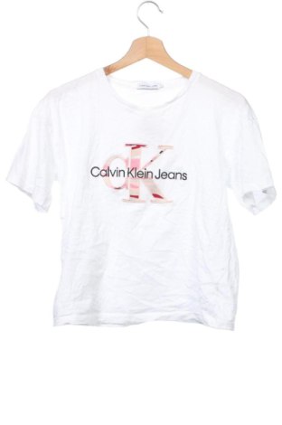 Dziecięcy T-shirt Calvin Klein, Rozmiar 15-18y/ 170-176 cm, Kolor Biały, Cena 53,99 zł