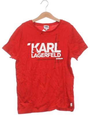 Dětské tričko  Karl Lagerfeld, Velikost 11-12y/ 152-158 cm, Barva Červená, Cena  519,00 Kč