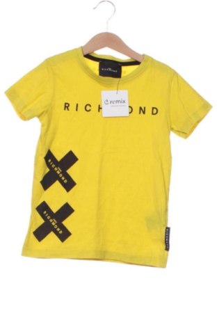 Dziecięcy T-shirt Richmond, Rozmiar 6-7y/ 122-128 cm, Kolor Żółty, Cena 91,09 zł