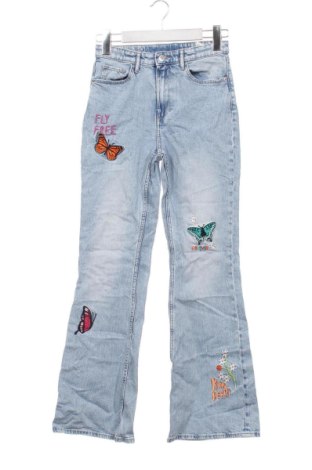 Dětské džíny  H&M, Velikost 12-13y/ 158-164 cm, Barva Modrá, Cena  489,00 Kč