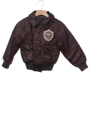 Dětská kožená bunda  Sisley, Velikost 2-3m/ 56-62 cm, Barva Hnědá, Cena  1 499,00 Kč
