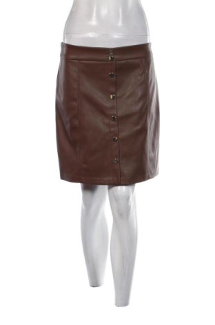 Fustă de piele Amisu, Mărime M, Culoare Maro, Preț 52,13 Lei