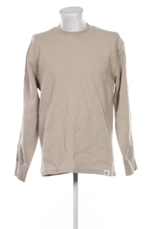 Bluză de bărbați Calvin Klein Jeans, Mărime XXL, Culoare Bej, Preț 148,11 Lei