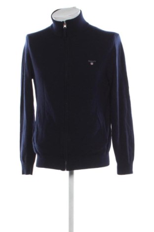 Jachetă tricotată de bărbați Gant, Mărime L, Culoare Albastru, Preț 326,99 Lei