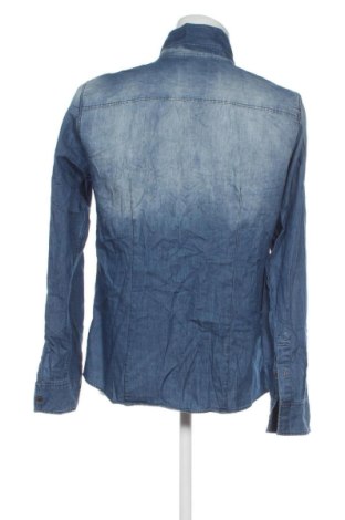 Cămașă de bărbați Bershka, Mărime L, Culoare Albastru, Preț 91,99 Lei